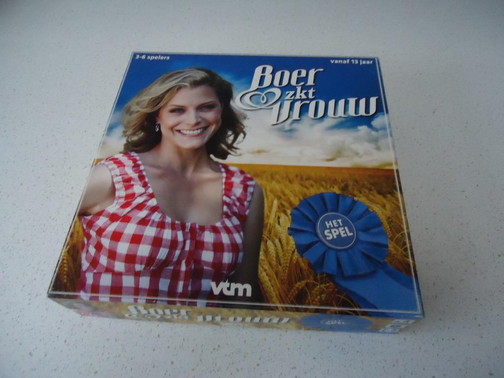 Het "Boer Zoekt Vrouw" Spel van VTM Als Nieuw !, Hobby en Vrije tijd, Een of twee spelers, Ophalen of Verzenden, Zo goed als nieuw