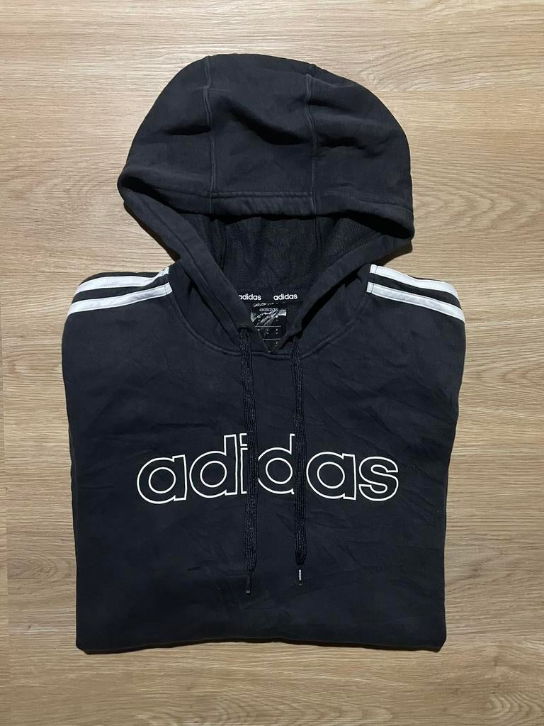 Adidas Hoodie Zwart/wit maat M, Ophalen of Verzenden, Zo goed als nieuw, Maat 48/50 (M), Zwart