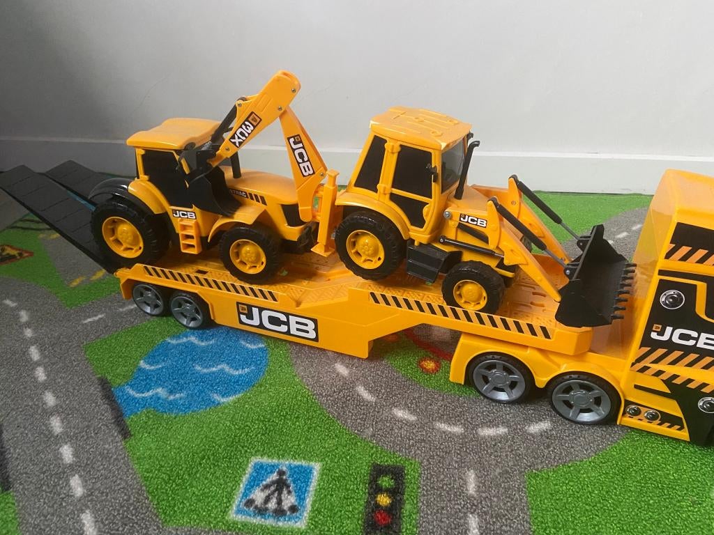 JCB TRANSPORTWAGEN_TRACTOR_GRAAFMACHINE, Enfants & Bébés, Jouets | Véhicules en jouets, Comme neuf, Enlèvement