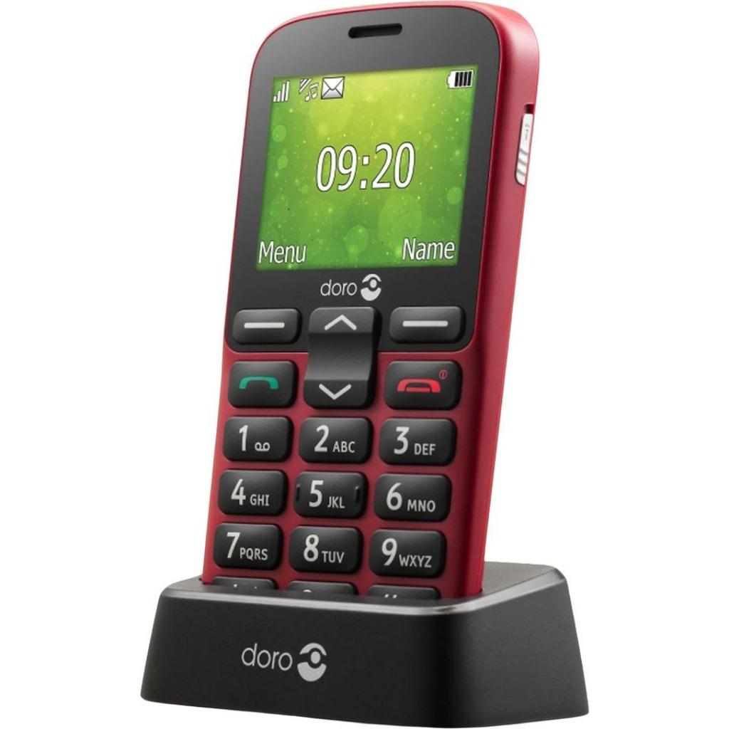 DORO GSM 1380 2G - Rood, Telecommunicatie, Ophalen, Fysiek toetsenbord, Zo goed als nieuw, Rood