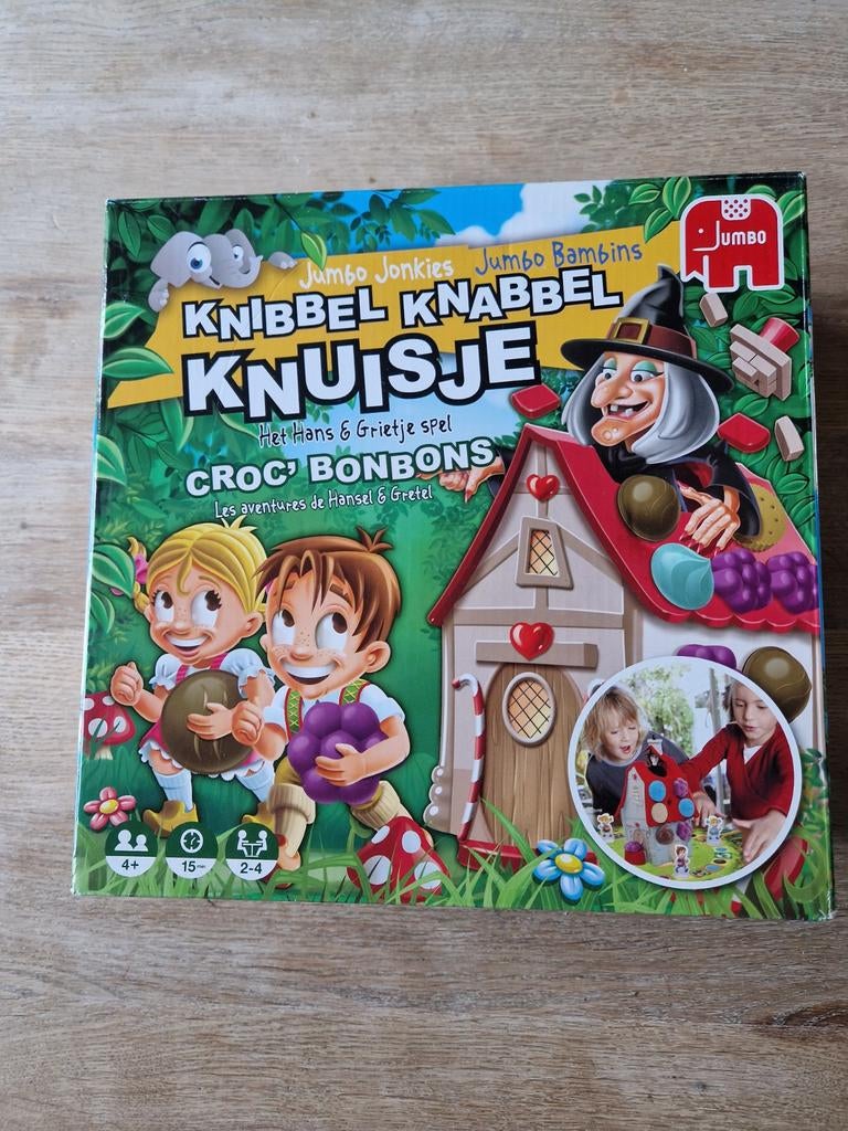 Knibbel knabbel knuisje spel, Ophalen