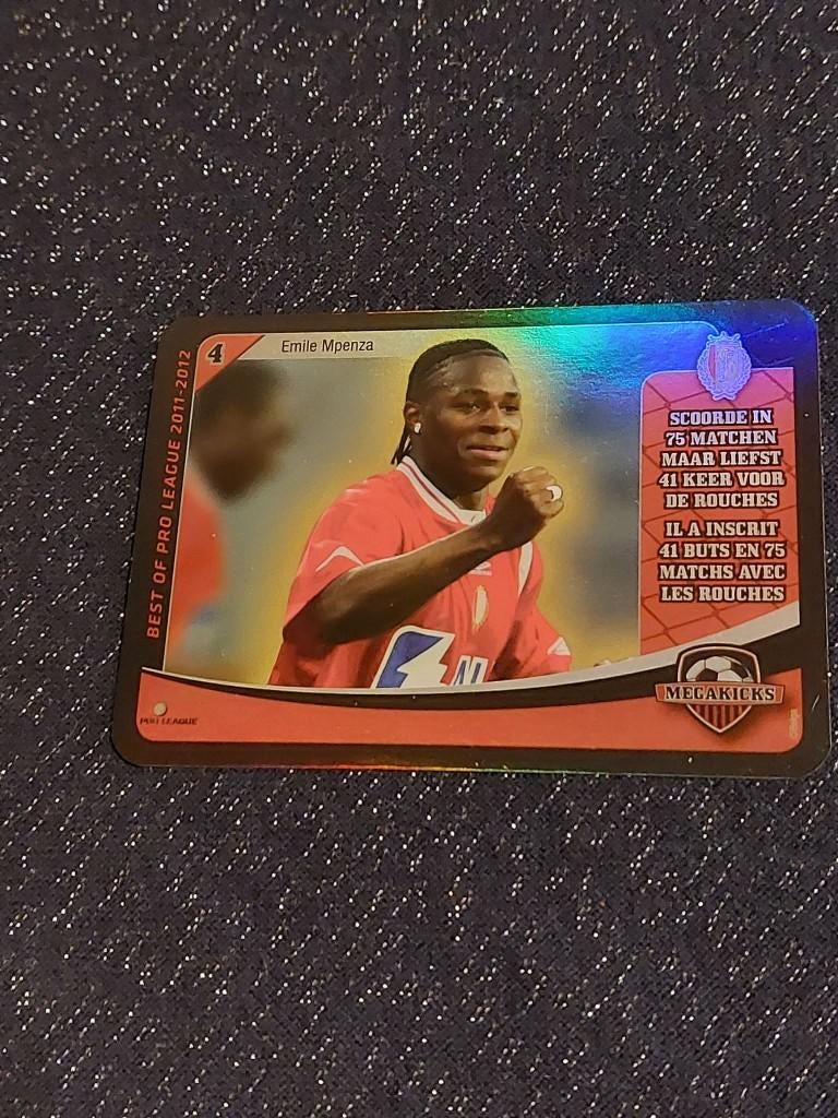 Voetbalkaart : Megakicks/Emile Mpenza/Standard de Liège, Envoi, Comme neuf, Cartes de joueur