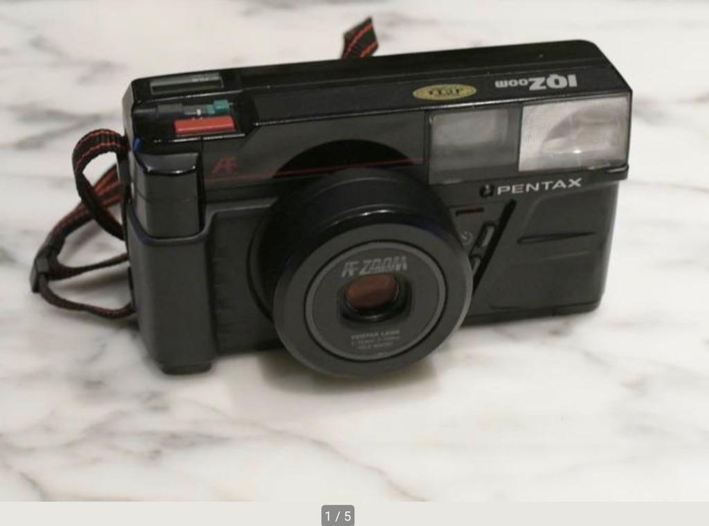 Pentax IQ Zoom 35-70mm compactcamera met etui, Ophalen of Verzenden, 1980 tot heden, Fototoestel