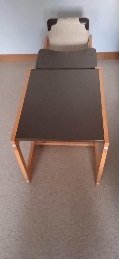Chaise et table/chaise à manger pour enfant en bois robuste, Enlèvement, Utilisé, Plateau amovible