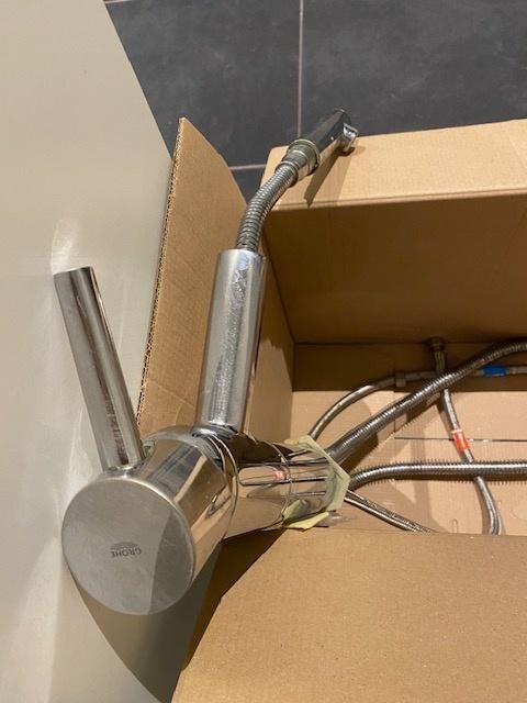 Keukenkraan Grohe, Doe-het-zelf en Bouw, Sanitair, Ophalen, Gebruikt, Chroom