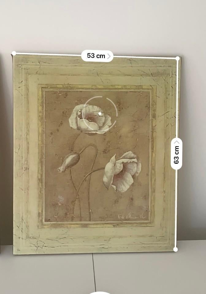 2 canvassen met authenticiteitsbewijs 53 x 63 cm, Antiek en Kunst, Kunst | Schilderijen | Klassiek, Ophalen of Verzenden