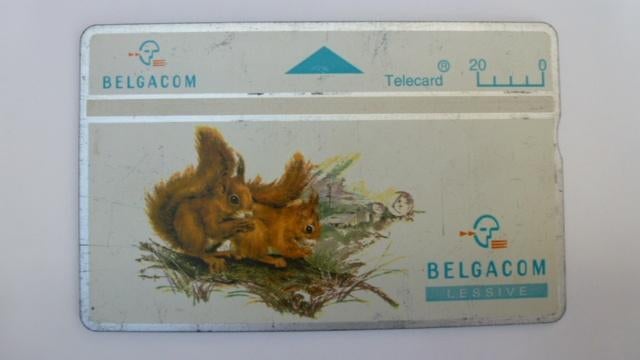 ancienne carte Belgacom écureuil, Enlèvement ou Envoi