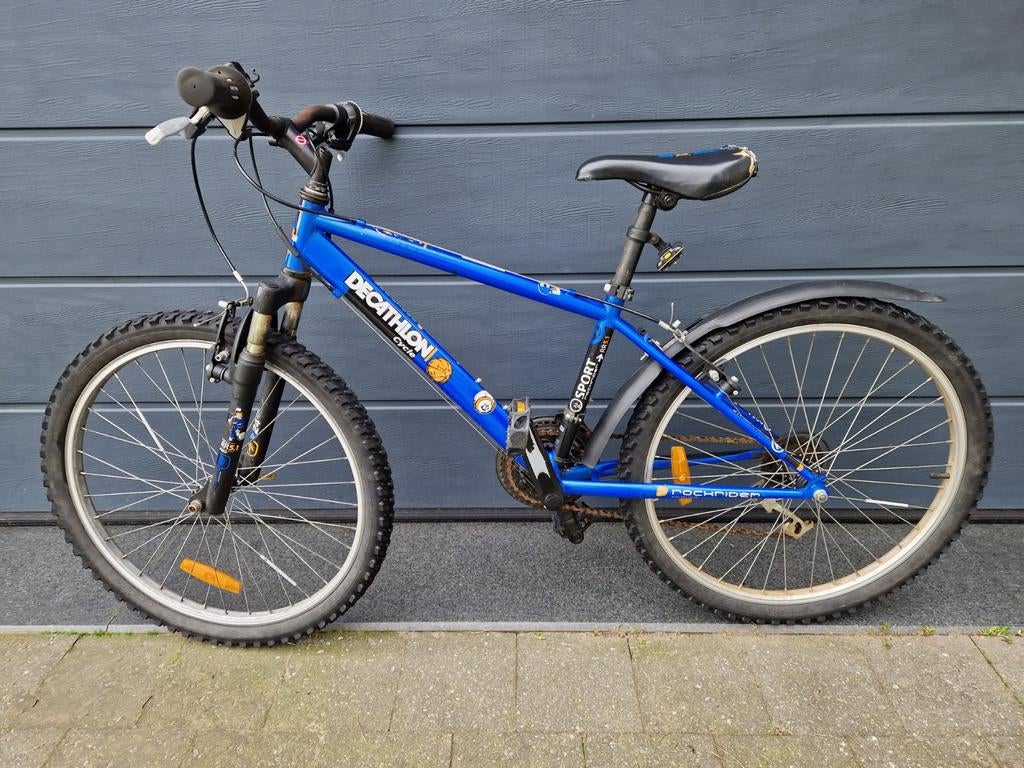 sportieve mountainbike- Decathlon Rockrider  - kind, Vélos & Vélomoteurs, Vélos | Garçons, Utilisé, 24 pouces, Frein à main, Vitesses