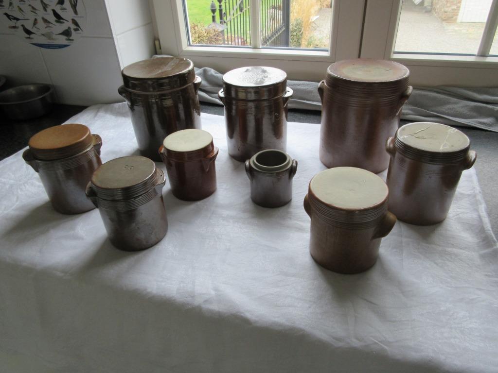 10 Oude potten in aardewerk rustieke potten antieke keuken, Antiek en Kunst, Antiek | Keramiek en Aardewerk, Ophalen
