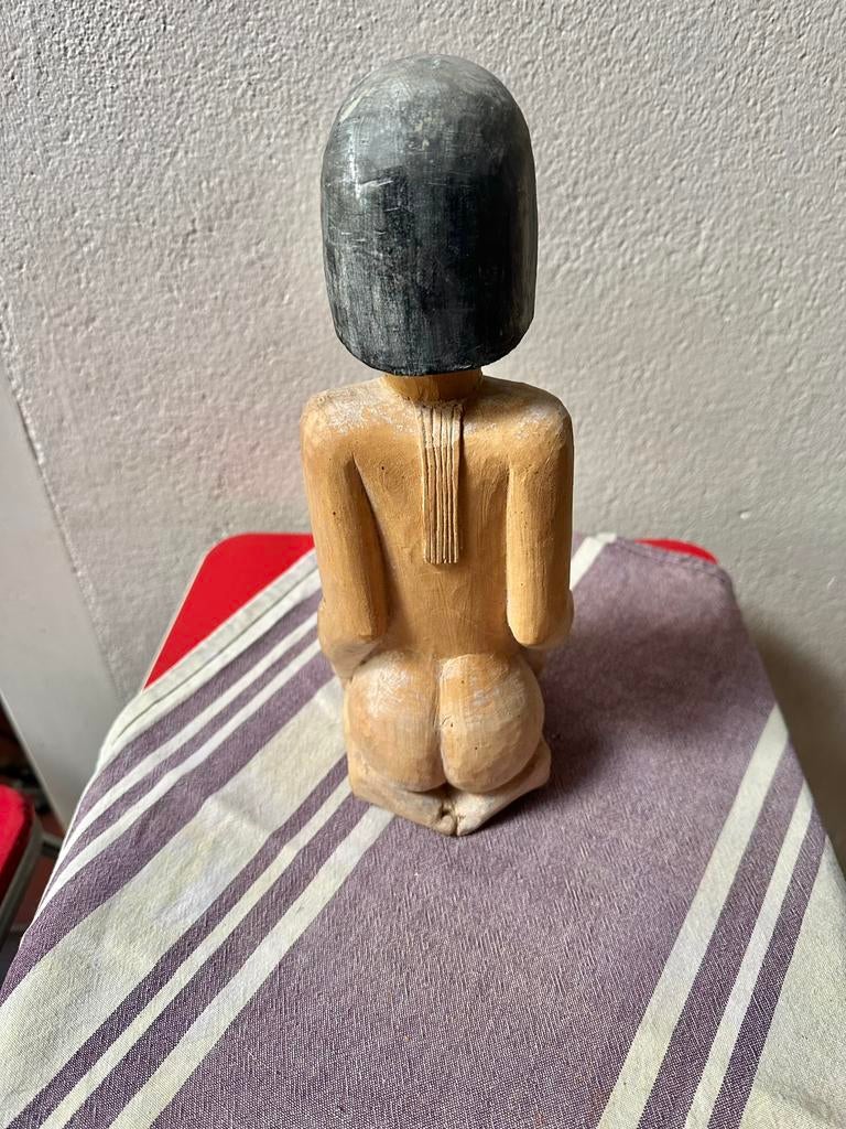 Ancienne statue en bois de la jungle du Pérou, Antiquités & Art, Enlèvement ou Envoi
