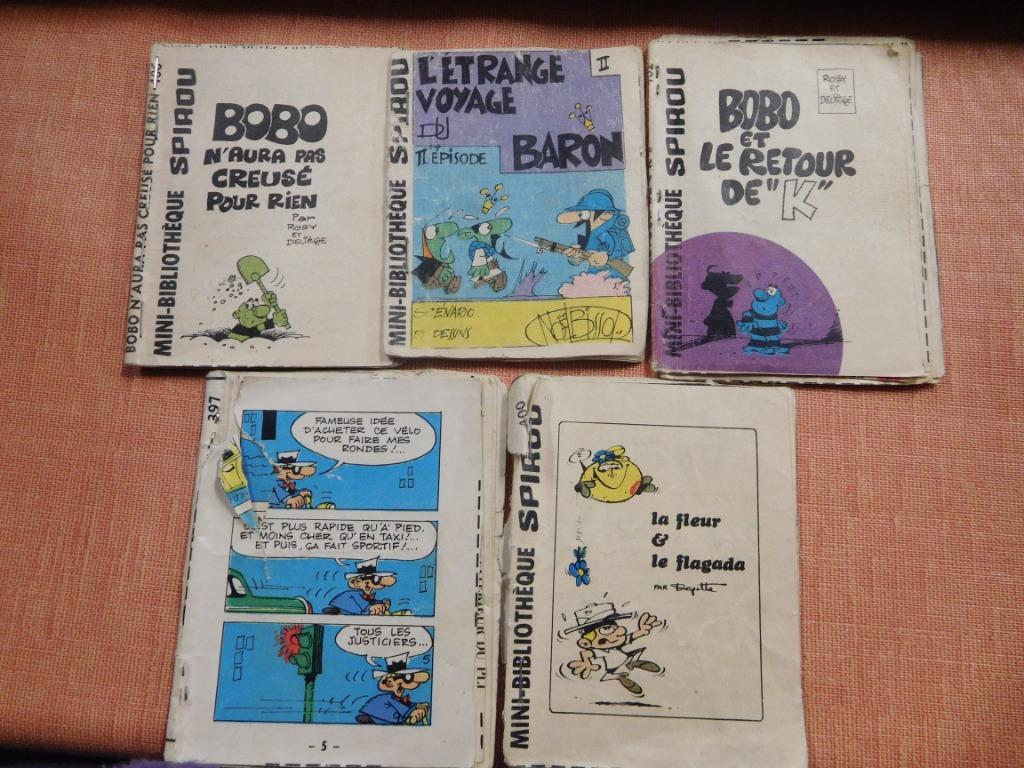 5 BD de la mini-bibliothèque Spirou, Livres, BD, Utilisé, Enlèvement ou Envoi