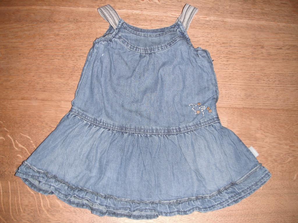 schattig jeanskleedje, merk: mexx, maat: 74, Kinderen en Baby's, Babykleding | Maat 74, Mexx, Gebruikt, Meisje, Jurkje of Rokje