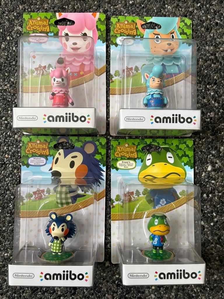 4 x Animal Crossing Amiibo, Games en Spelcomputers, Games | Nintendo Switch, Nieuw, Ophalen of Verzenden