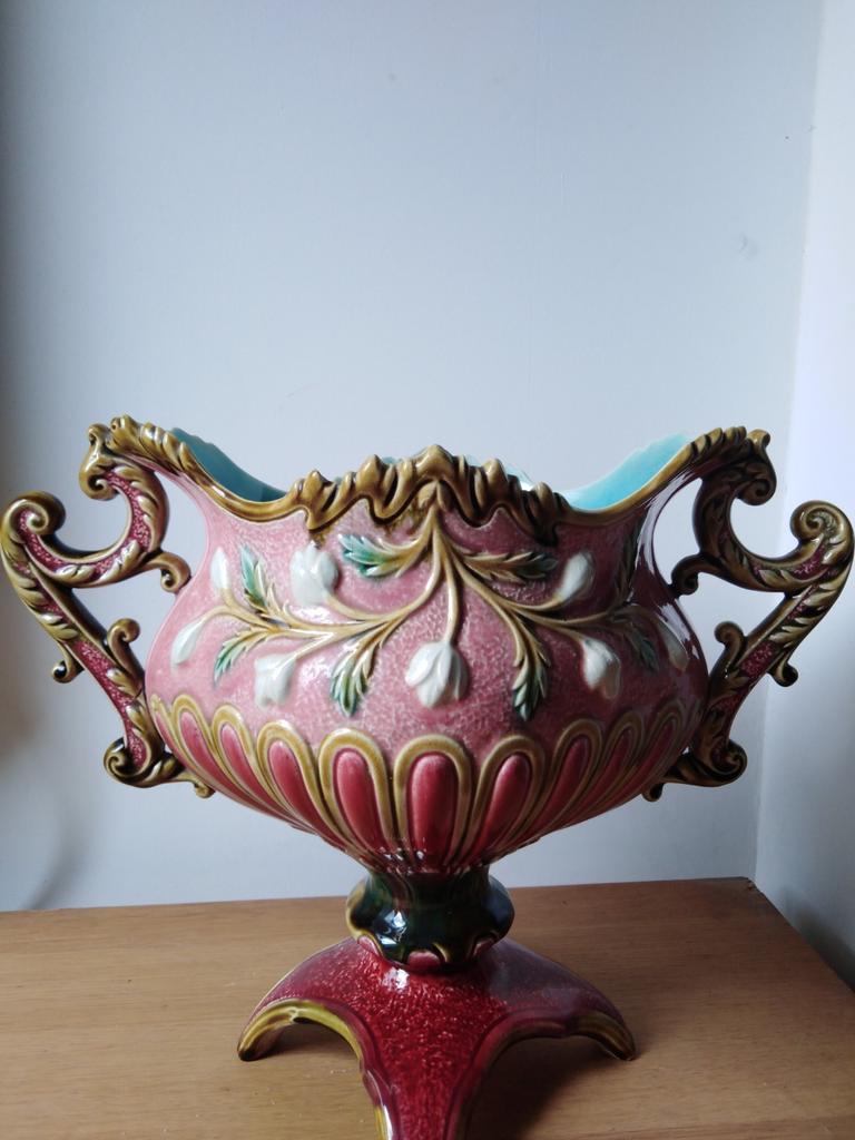 Antieke vaas 1684 Majolica stijl, Antiek en Kunst, Ophalen