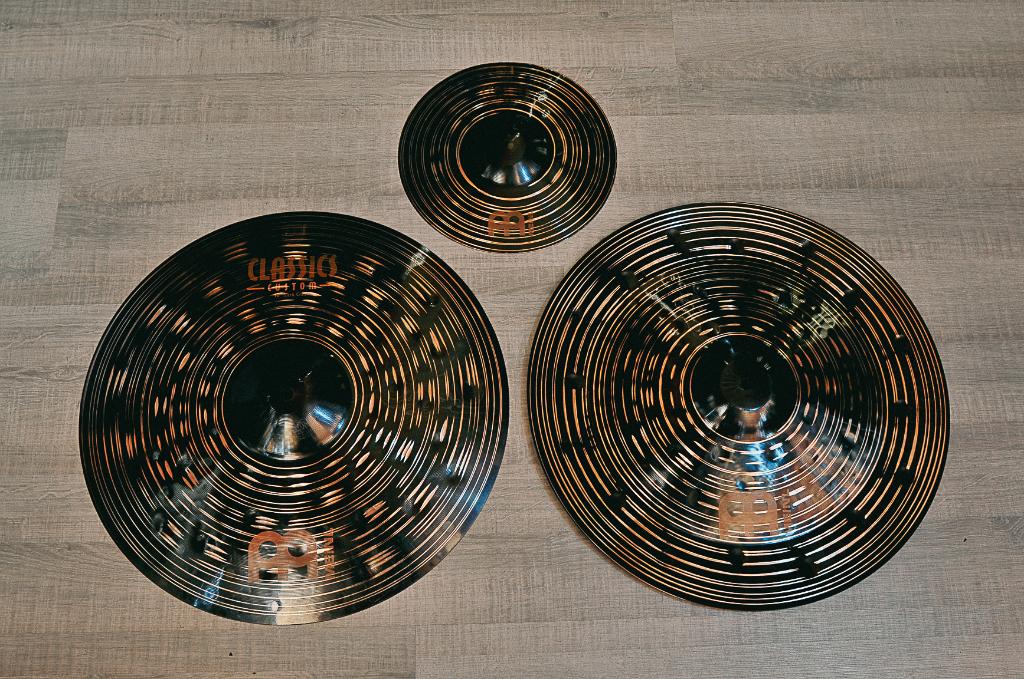 Cymbales MEINL DARK CUSTOM THIN, Musique & Instruments, Enlèvement, Comme neuf, Autres marques