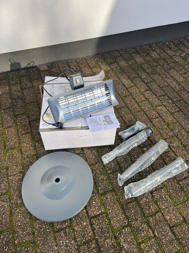 Terras verwarmer Eurom Q-Time 2000s, Tuin en Terras, Ophalen, Nieuw