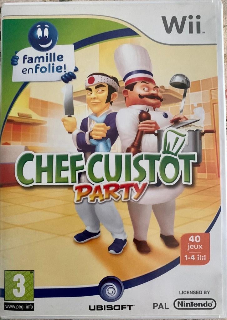 BXL  Jeu WII CHEF CUISTOT PARTY, Ophalen of Verzenden, Gebruikt