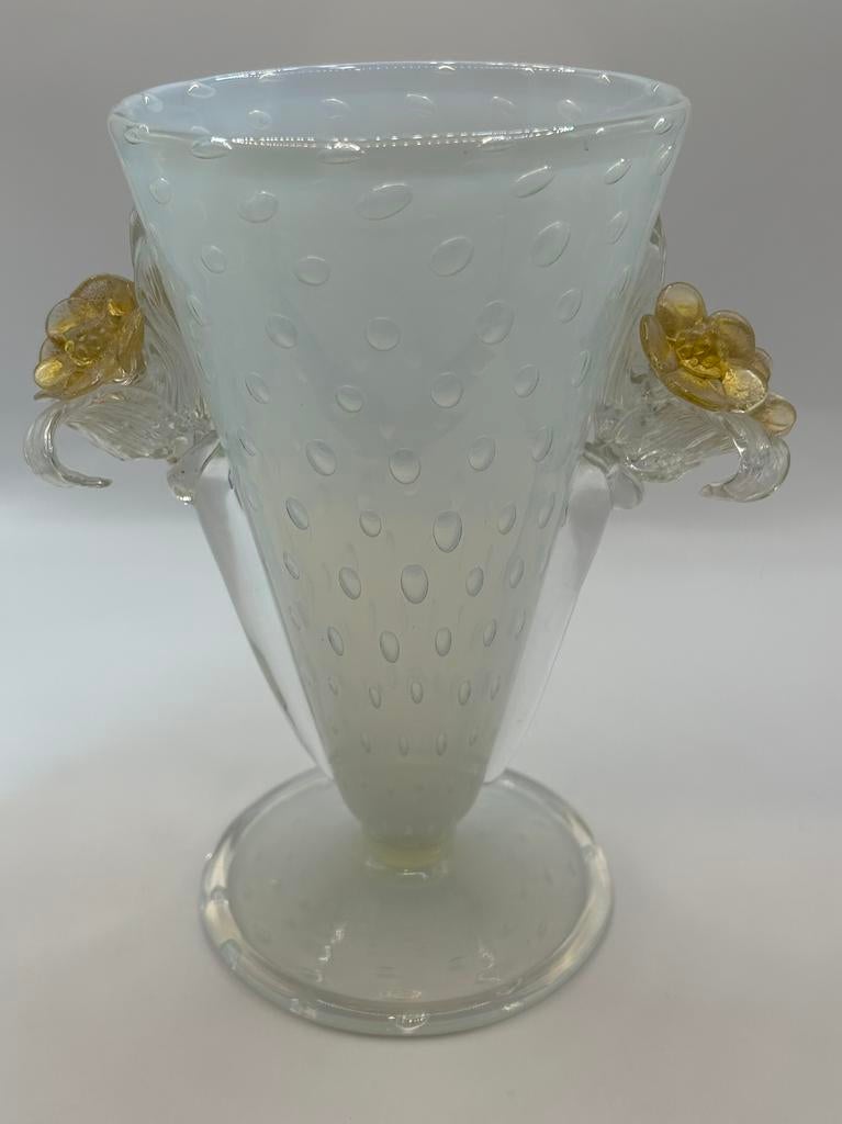 Prachtige murano glas vaas bullicante 1950 mogelijk Barovier, Enlèvement ou Envoi