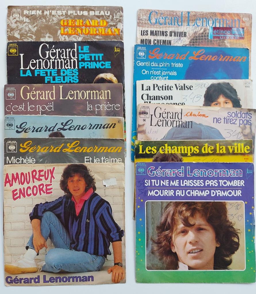 Gérard Lenorman - 12 45 tours, Ophalen of Verzenden, Gebruikt, Single