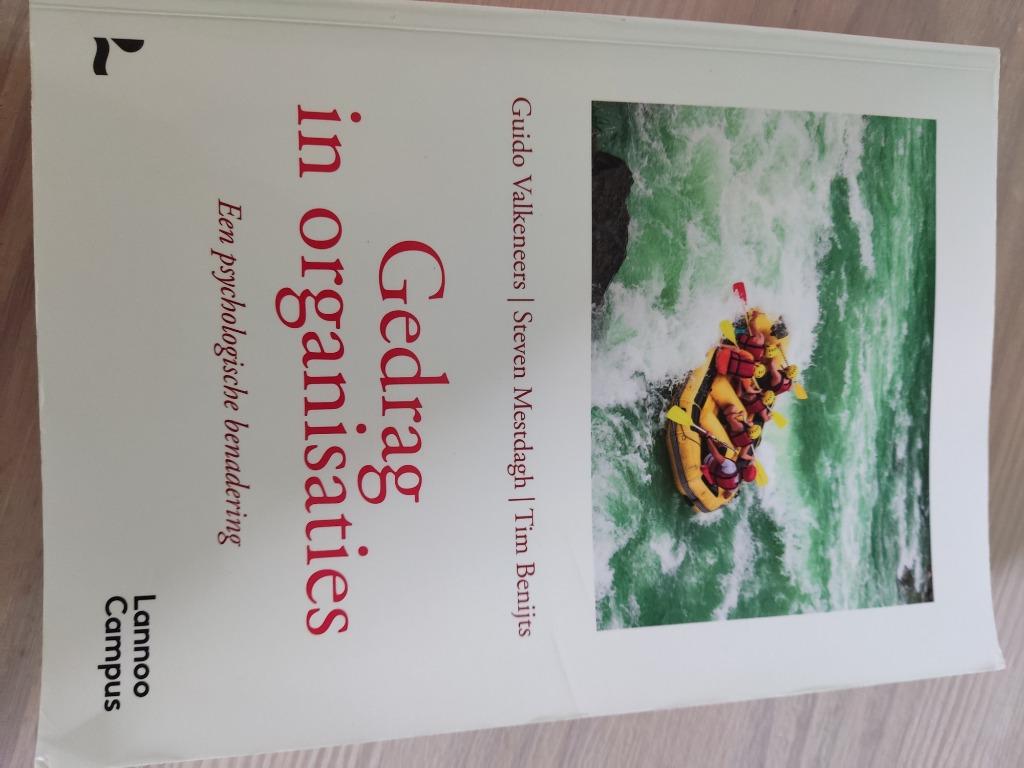 Gedrag in organisaties, Boeken, Studieboeken en Cursussen, Ophalen of Verzenden, Zo goed als nieuw, Hoger Onderwijs