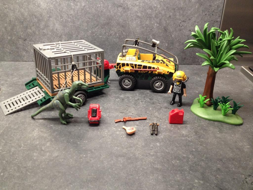 Playmobil dino amfibievoertuig 4175, Ophalen of Verzenden, Zo goed als nieuw
