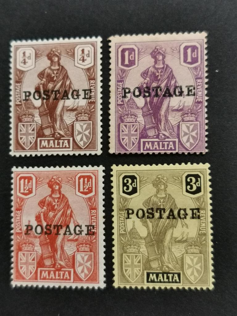 Malta 1926 - Melita - met opdruk "POSTAGE" *, Ophalen of Verzenden, Malta, Postfris