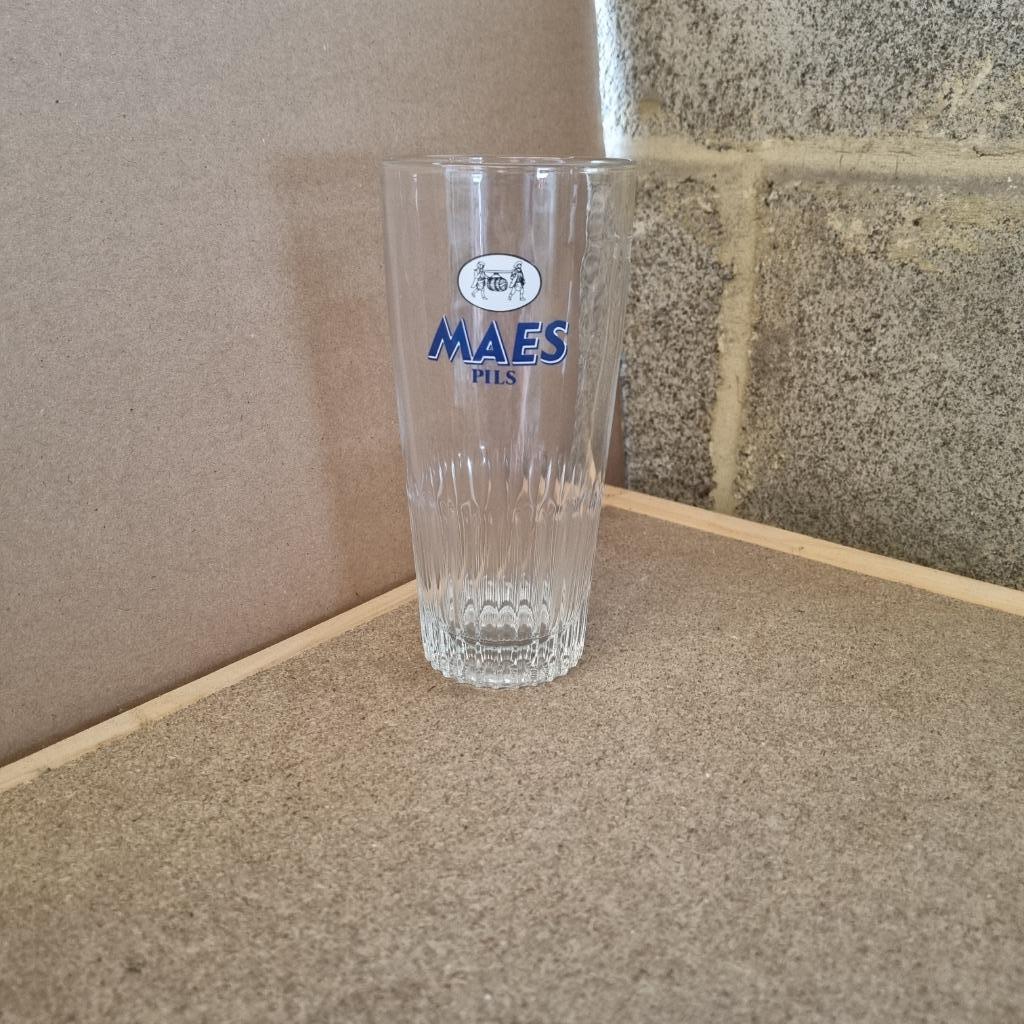 Verre Maes Pils (modèle 3), Enlèvement ou Envoi, Utilisé, Verre ou Verres, Autres marques