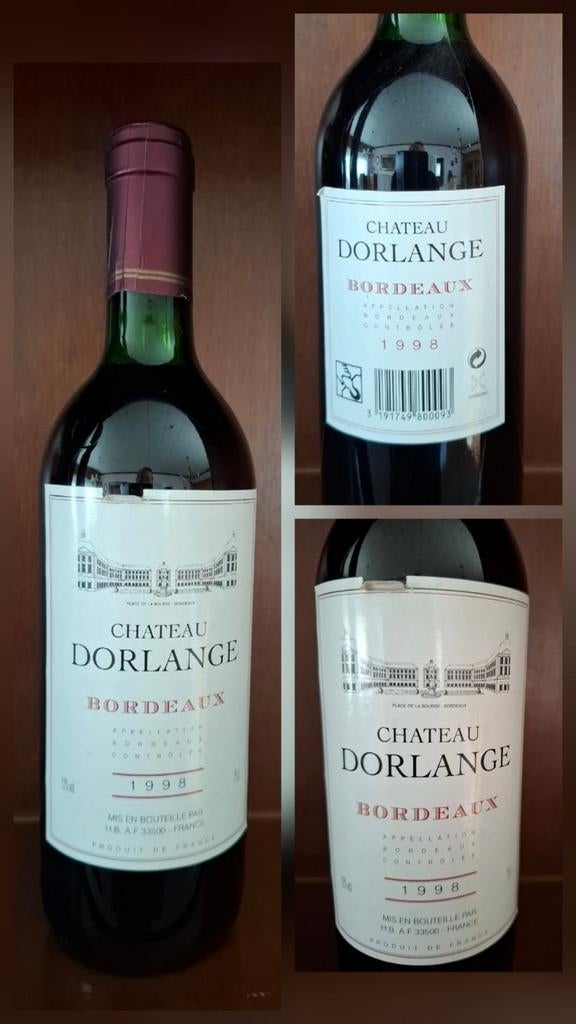 Château Dorlange Bordeaux 1998, Verzamelen, Wijnen, Zo goed als nieuw, Frankrijk, Ophalen of Verzenden