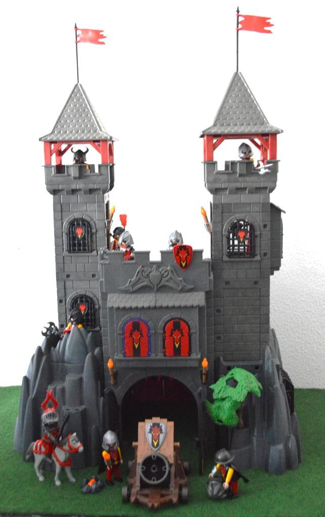 Playmobil Drakenkasteel met uitbreiding, Ophalen of Verzenden, Zo goed als nieuw, Complete set
