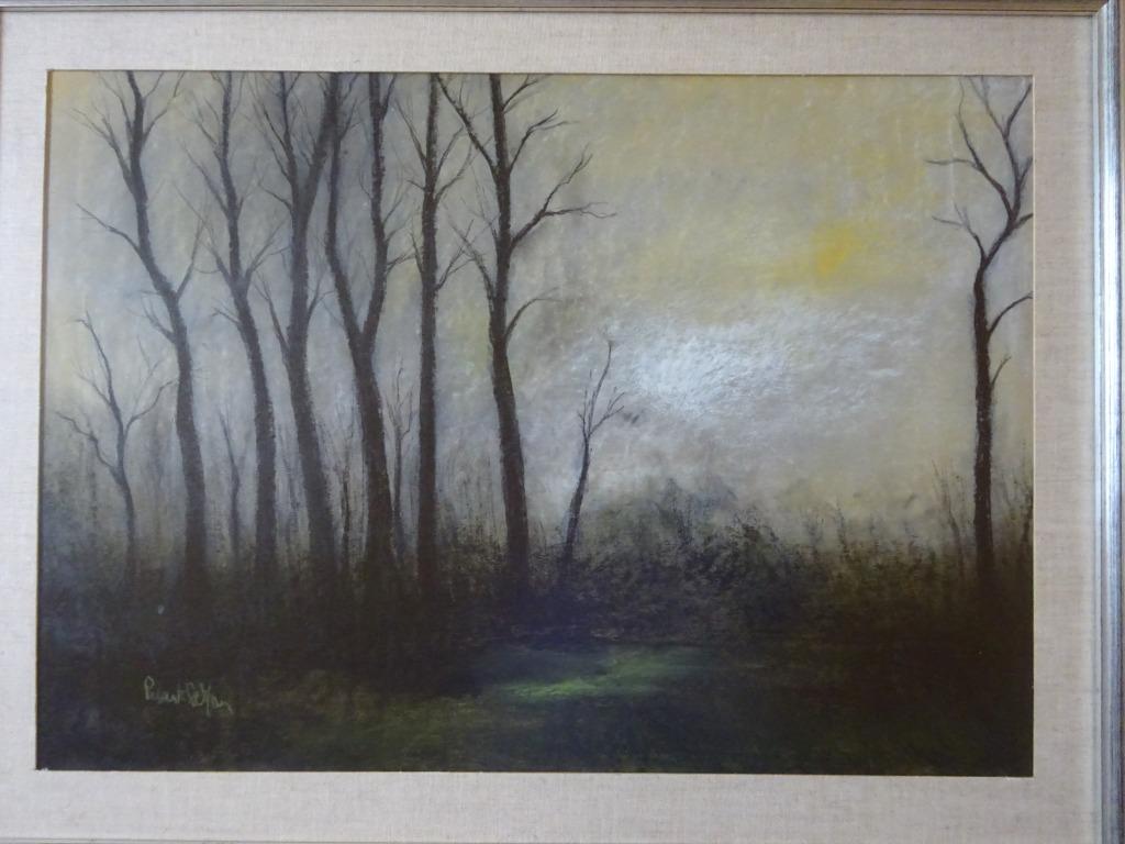 Robert De Man, Pastel, 50 x 70, In de natuur, Antiek en Kunst, Ophalen