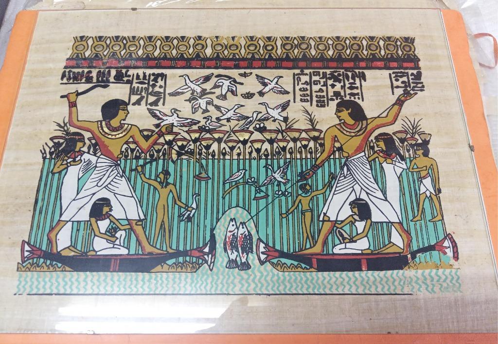 Egypte - Egyptische parafernalia: perkament - beeldjes, Ophalen