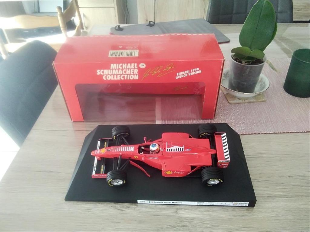 voiture miniature  ferrari schumacher 1998 en 1/18, Enlèvement, Comme neuf