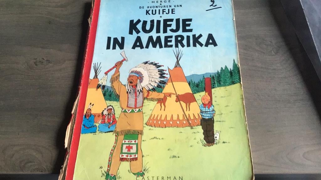 Kuifje in Amerika (d), Boeken, Eén stripboek, Ophalen of Verzenden, Gelezen