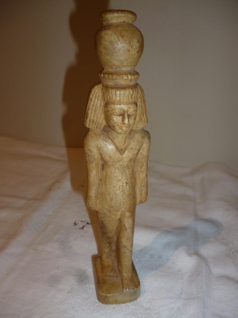Beeld in steen Egyptische kunst figuur, Antiek en Kunst, Ophalen of Verzenden