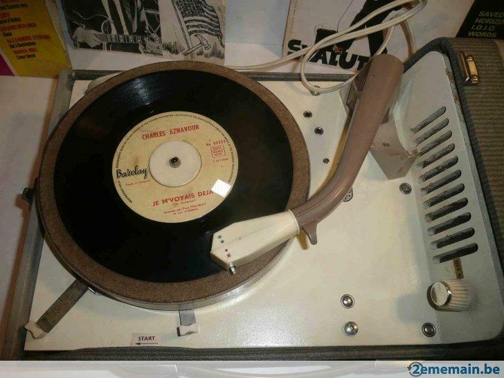 tourne disque PHILIPS vintage type AG9148/95A -gris(n°1), TV, Hi-fi & Vidéo, Enlèvement ou Envoi, Utilisé, Tourne-disque, Philips