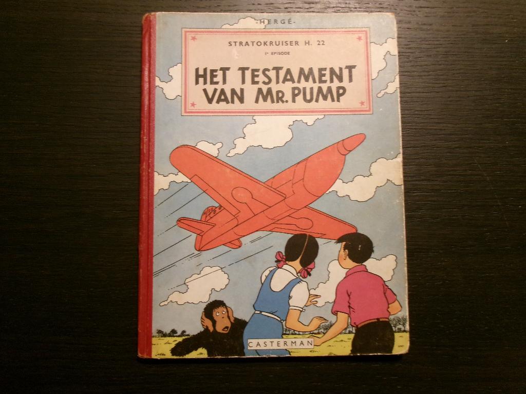 Hergé   -Het testament van Mr. Pump-  Casterman 1951, Ophalen of Verzenden