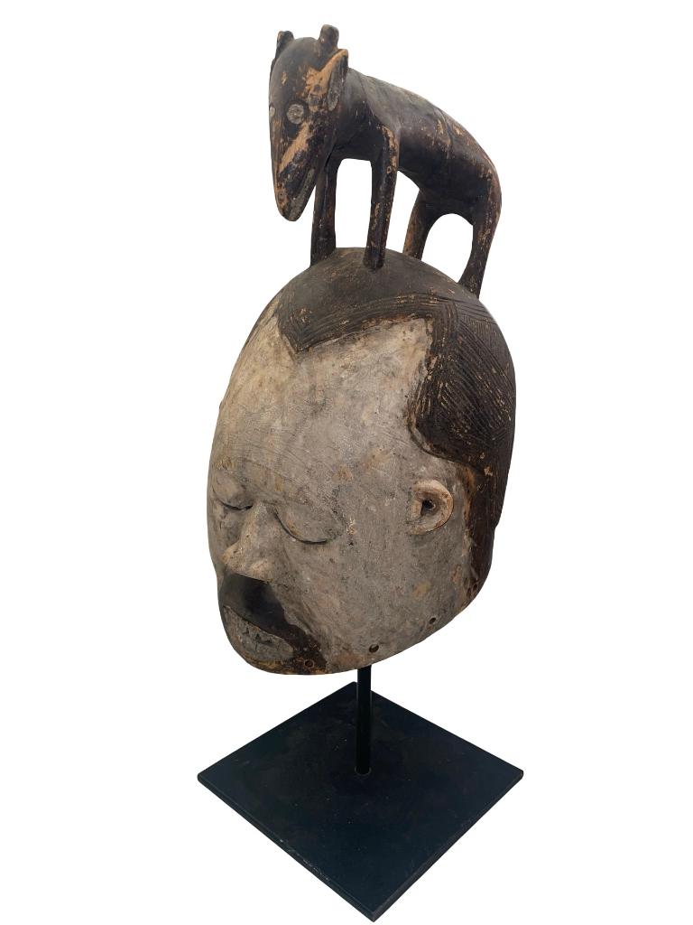 Masque africain décoratif Congo Hemba / Suku – 38 cm