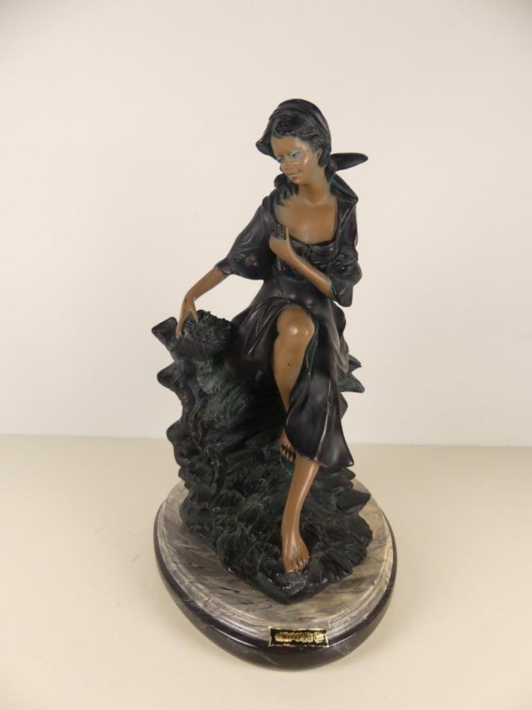 sculpture - Bronz Art, Collections, Statues & Figurines, Comme neuf, Autres types, Enlèvement ou Envoi