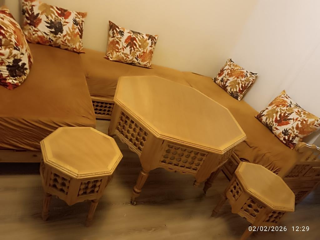 Salon marocain, Maison & Meubles, Enlèvement, Comme neuf