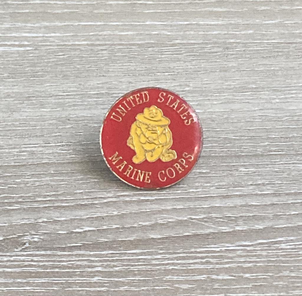 PIN - UNITED STATES MARINE CORPS - LEGER - ARMY - ARMEE, Verzamelen, Speldjes, Pins en Buttons, Verzenden, Gebruikt, Overige onderwerpen
