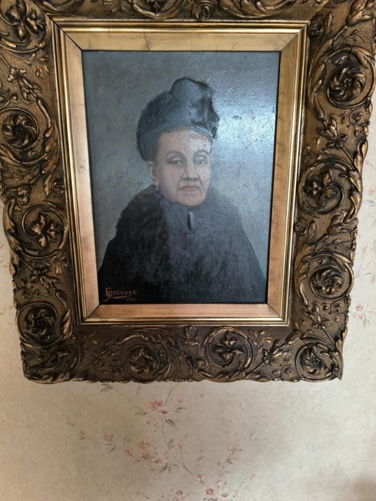 schilderij van dame, Antiek en Kunst, Kunst | Schilderijen | Klassiek, Ophalen