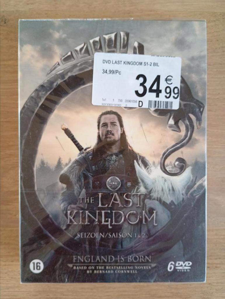 The Last Kingdom Seasons 1 & 2 gloednieuw in blister, Cd's en Dvd's, Vanaf 16 jaar, Boxset, Ophalen of Verzenden, Actie en Avontuur