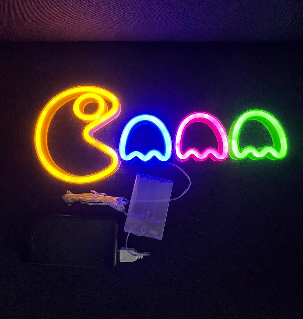 Neon light Pac-Man, Ophalen of Verzenden, Nieuw, Lichtbak of (neon) lamp