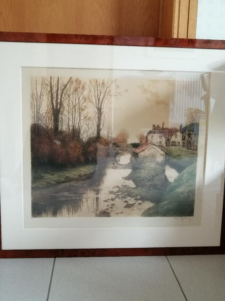 Tableau - Aquarelle sous verre, Enlèvement