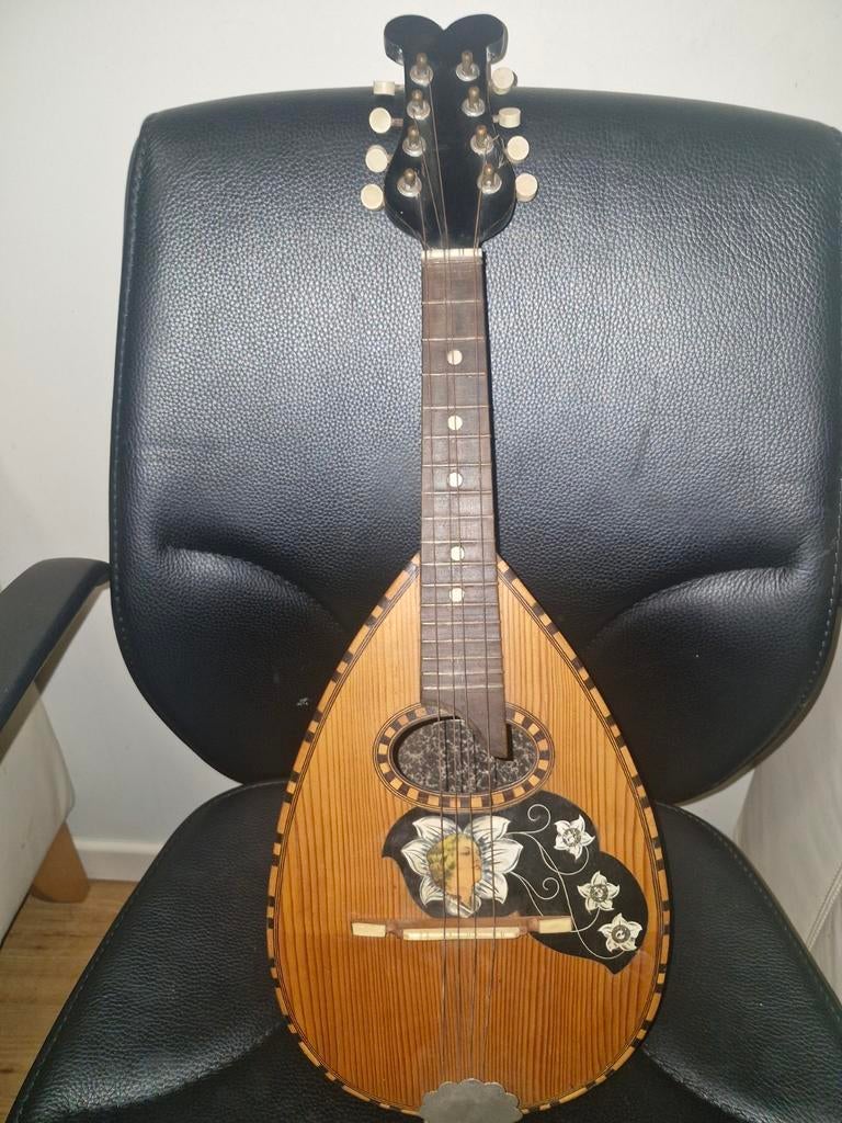 Te koop Antieke Mandoline 1891 Ermelinda Silvestri Catania, Musique & Instruments, Instruments à corde | Mandolines, Enlèvement