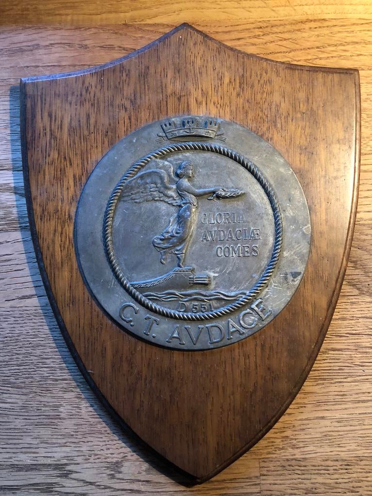 marine wapenschild Italië C.T. AVDACE D 551, Verzamelen, Militaria | Algemeen, Ophalen of Verzenden, Marine, Embleem of Badge