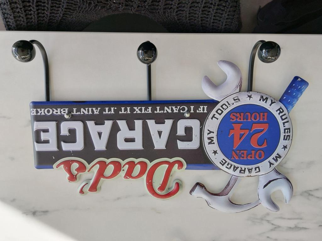 Kapstok dad garage, Wandkapstok, Ophalen of Verzenden, Zo goed als nieuw, Minder dan 100 cm