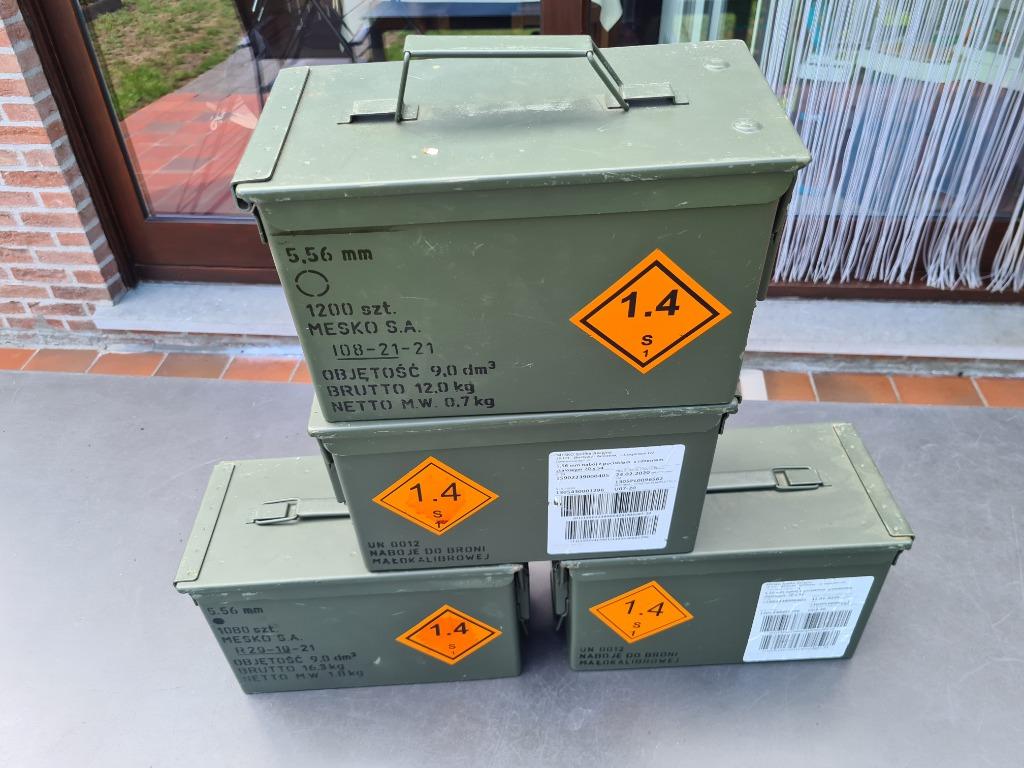 Metalen munitie koffers Cal .50, Verzamelen, Militaria | Algemeen, Landmacht, Kist of Geocache, Ophalen of Verzenden