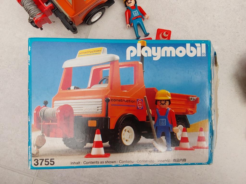 Playmobil wegenbouw truck 3755 vintage, Kinderen en Baby's, Speelgoed | Playmobil, Ophalen of Verzenden, Gebruikt