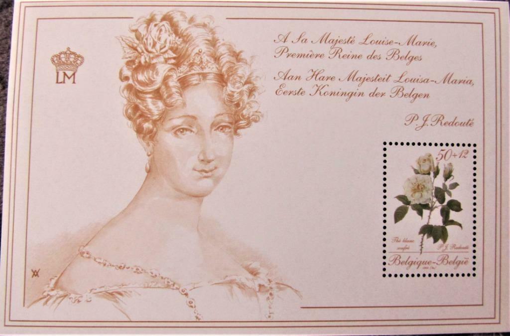 FDC BELGIË- KONINGIN LOUISE-MARIE **  BL. 63, Postzegels en Munten, Ophalen of Verzenden, Postfris, Koningshuis